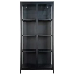 80x175x35 Industry Vitrine aus Glas & Stahl - Nikosia