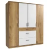 179x199x58 Kleiderschrank 4 Türen & 3 Schubladen - Curacao
