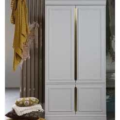 110x215x62 Kleiderschrank in Hellgrau - Emra