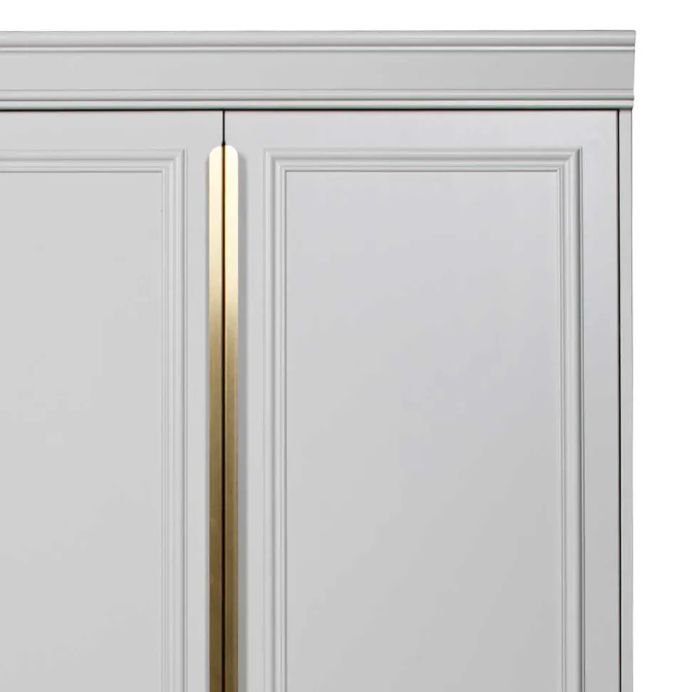 110x215x62 Kleiderschrank in Hellgrau - Emra