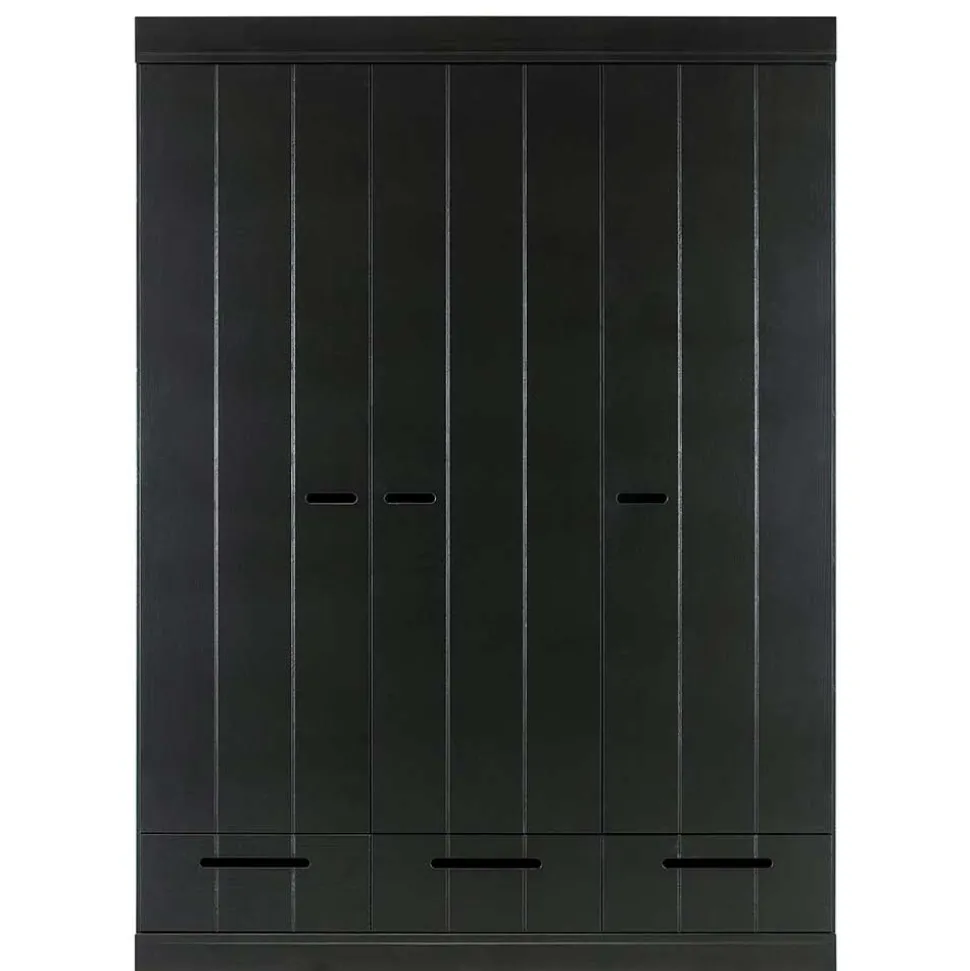 140x195x53 Kleiderschrank 3-türig & 3 Schubladen - Vindrus
