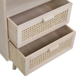 40x68x36 Kleine Kommode mit Fach & 2 Schubladen - Oncinasa