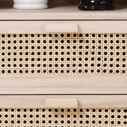 40x68x36 Kleine Kommode mit Fach & 2 Schubladen - Oncinasa