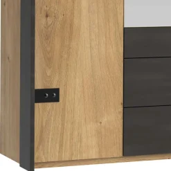 200x216x58 Kombi-Kleiderschrank mit Spiegeln - Bram