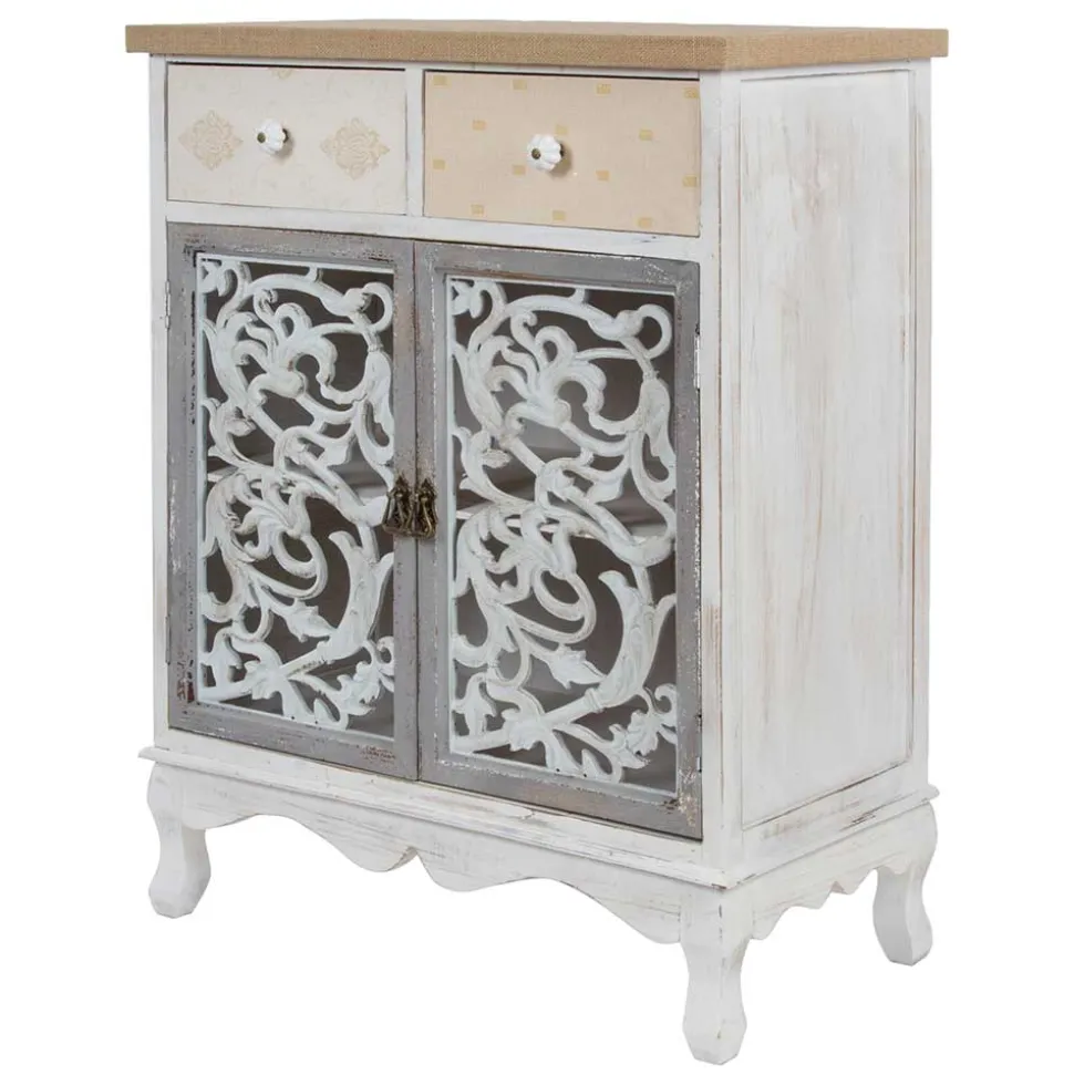 68x89x35 Kombi-Kommode im Shabby Chic - Levino