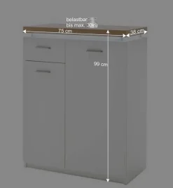 75x99x38 Kommode auch für Schuhe - Nusenia