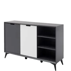 137x92x40 Kommode in Grau & Weiß - Vadids