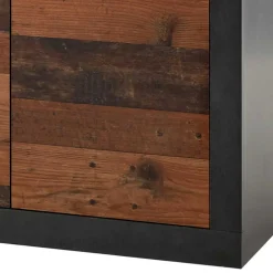 92x104x40 Kommode in Holzoptik Antik & Grau - Timuras I