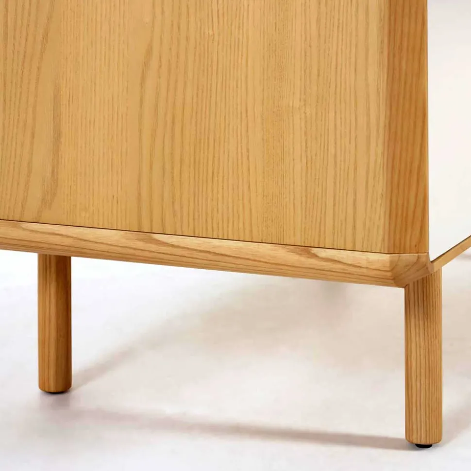 150x78x42 Kommode in Lichtgrau & Esche - Tadahiro