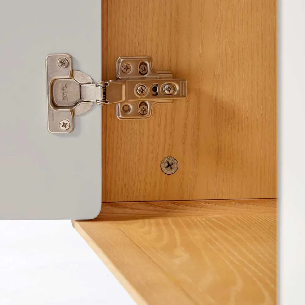 150x78x42 Kommode in Lichtgrau & Esche - Tadahiro