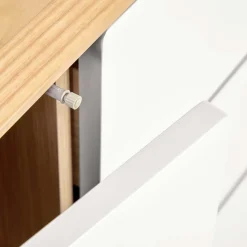 150x78x42 Kommode in Lichtgrau & Esche - Tadahiro