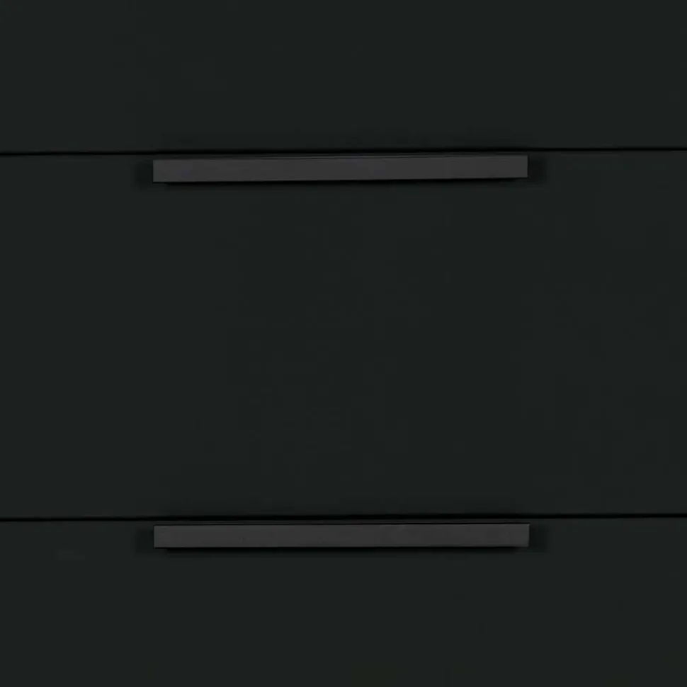 94x93x52 Kommode in Schwarz - Kitchin
