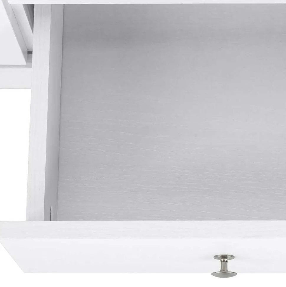 120x80x35 Kommode in Weiß mit Sonoma Eiche - Nudion I