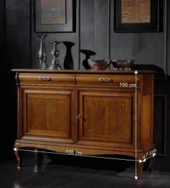 138x100x47 Kommode mit abschließbaren Türen - Motiz