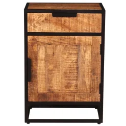 67x62x42 Kommode mit Schublade & Tür - Evradon