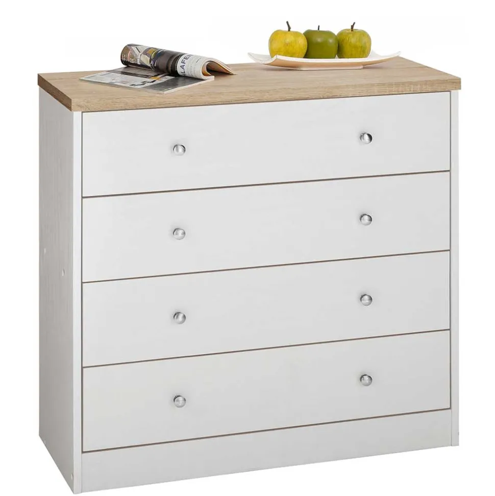 80x80x35 Kommode mit vier Schubladen - Nudion