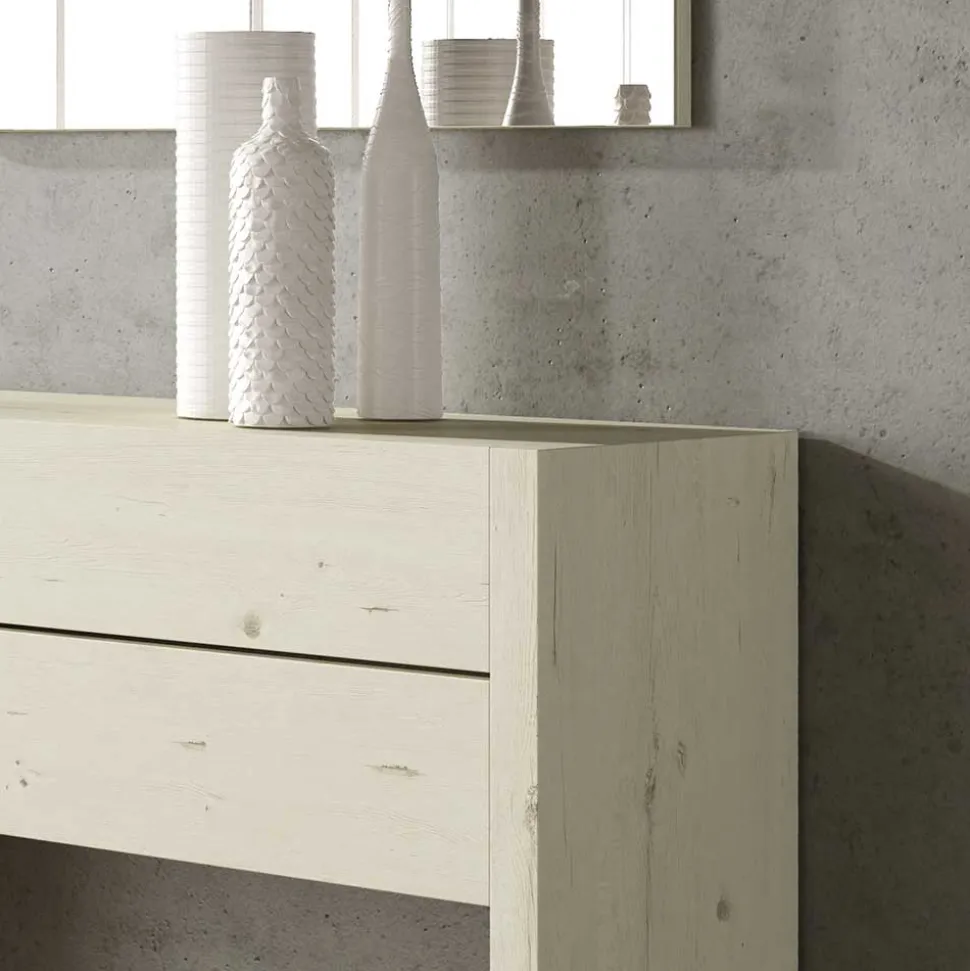 87x145x29 Konsolentisch & Spiegel Set - Inegrados (vierteilig)