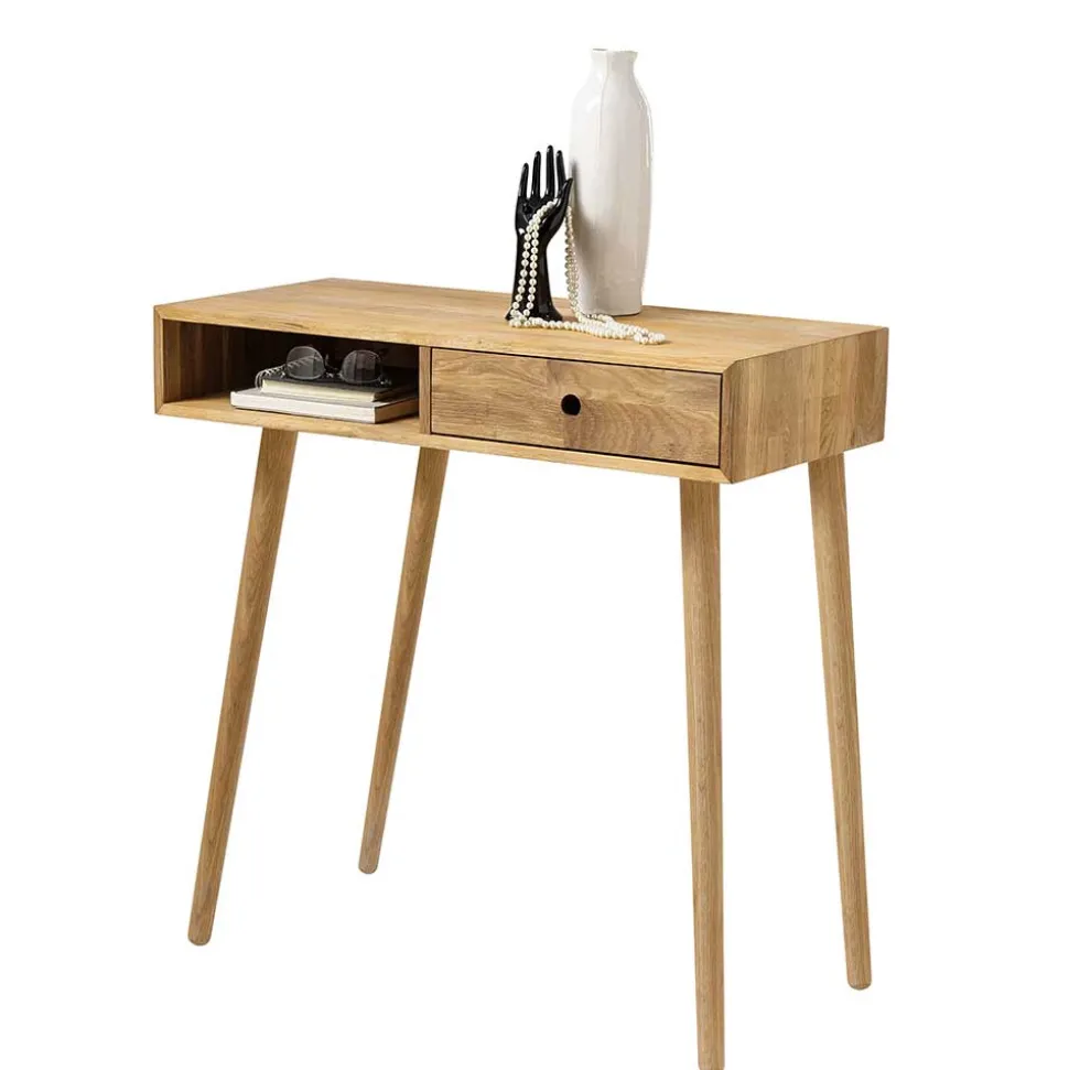 80x80x35 Konsolentisch aus Eiche massiv - Kopiana