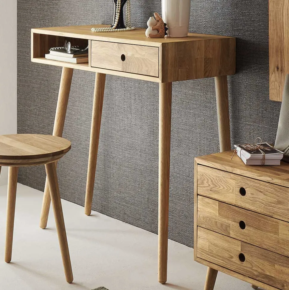 80x80x35 Konsolentisch aus Eiche massiv - Kopiana