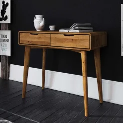 90x81x40 Konsolentisch aus Naturholz - Eavy