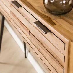 120x73x30 Konsolentisch mit vier Schubladen - Fire