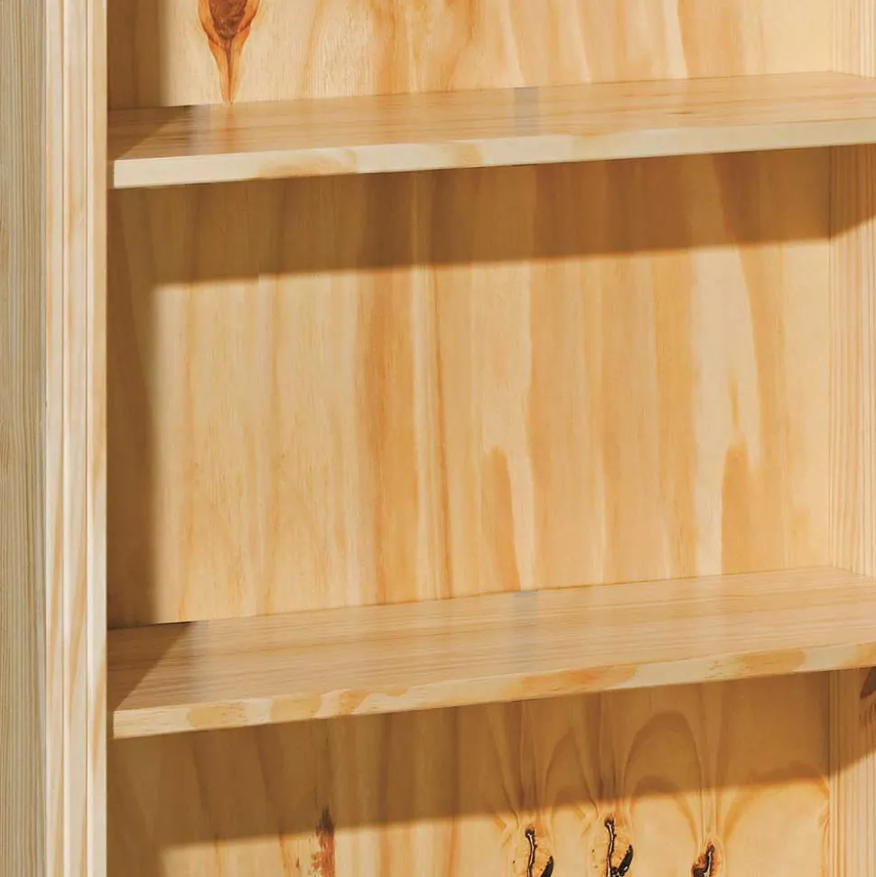 77x180x30 Landhaus Bücherregal mit Kugelfüßen - Kascanu