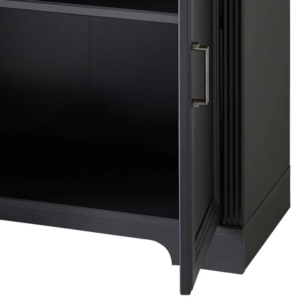 86x204x38 Landhaus Büroregal in Grau & Eiche - Joe