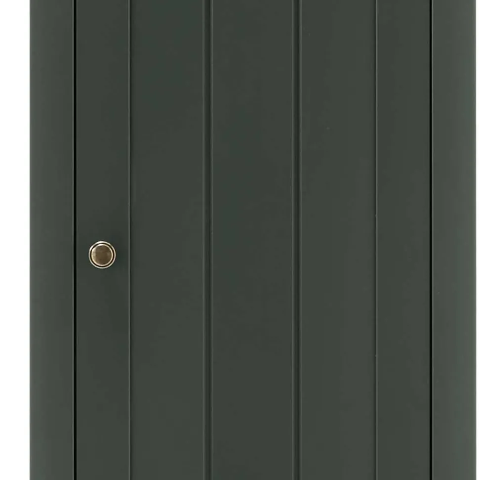 50x197x43 Landhaus Dielenschrank in Dunkelgrün - Niestov