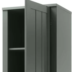 50x197x43 Landhaus Dielenschrank in Dunkelgrün - Niestov