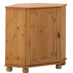 50x78x33 Landhaus Eckschrank aus Kiefer - Lugsca