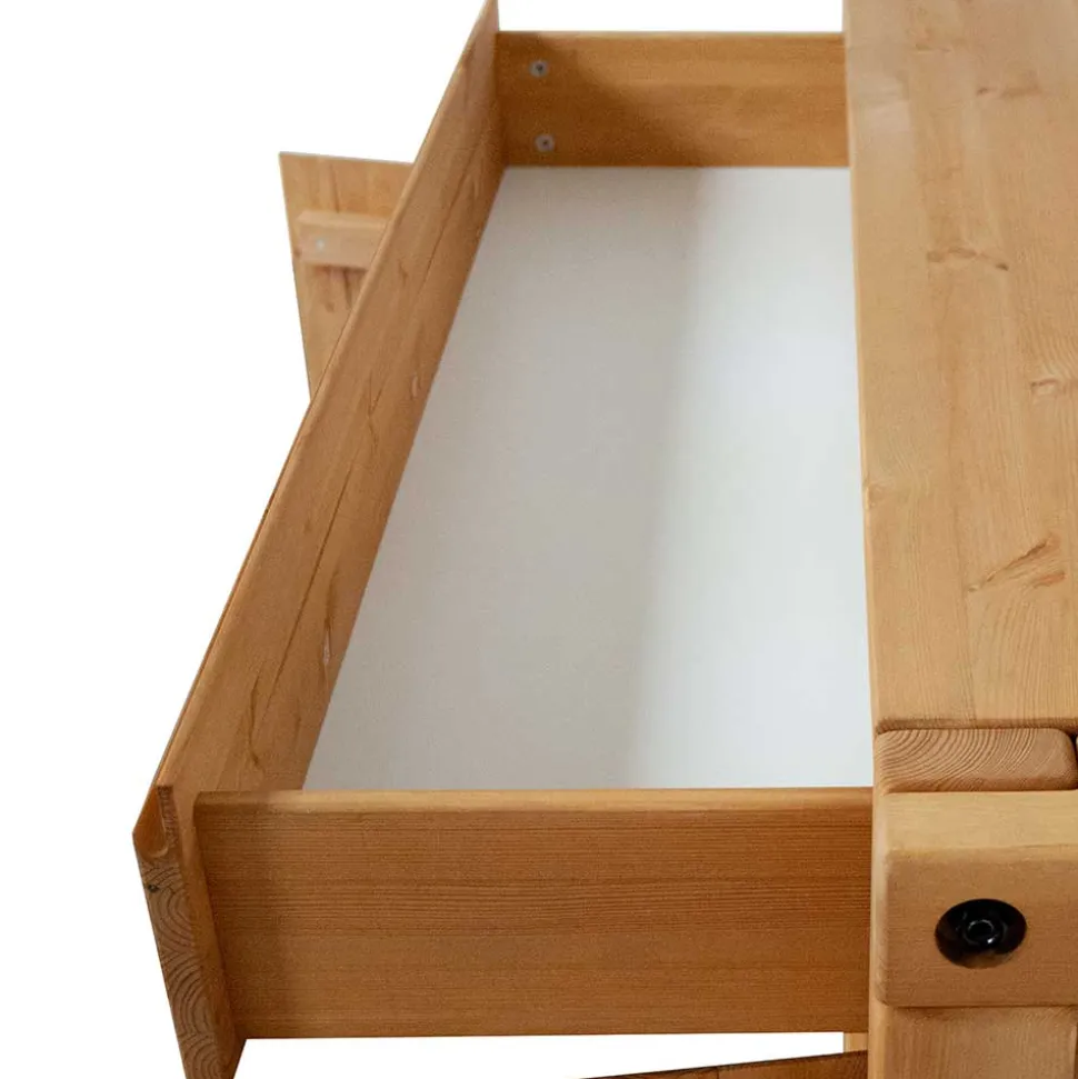 122x88x44 Landhaus Holzkommode aus Kiefer - Delamaro