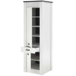 62x201x64 Landhaus Küchenschrank in Weiß - Eture