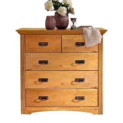94x89x39 Landhaus Kommode in Kiefer Natur - Vocoja