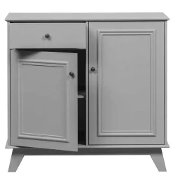 98x93x55 Landhaus Kommode in Schlamm Grau - Vrenman