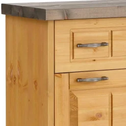 85x109x37 Landhaus Schuhkommode aus Kiefer - Ostanzia