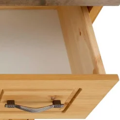 85x109x37 Landhaus Schuhkommode aus Kiefer - Ostanzia