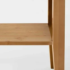 58x79x35 Landhaus Tisch Kommode mit zwei Schubladen - Eshelas