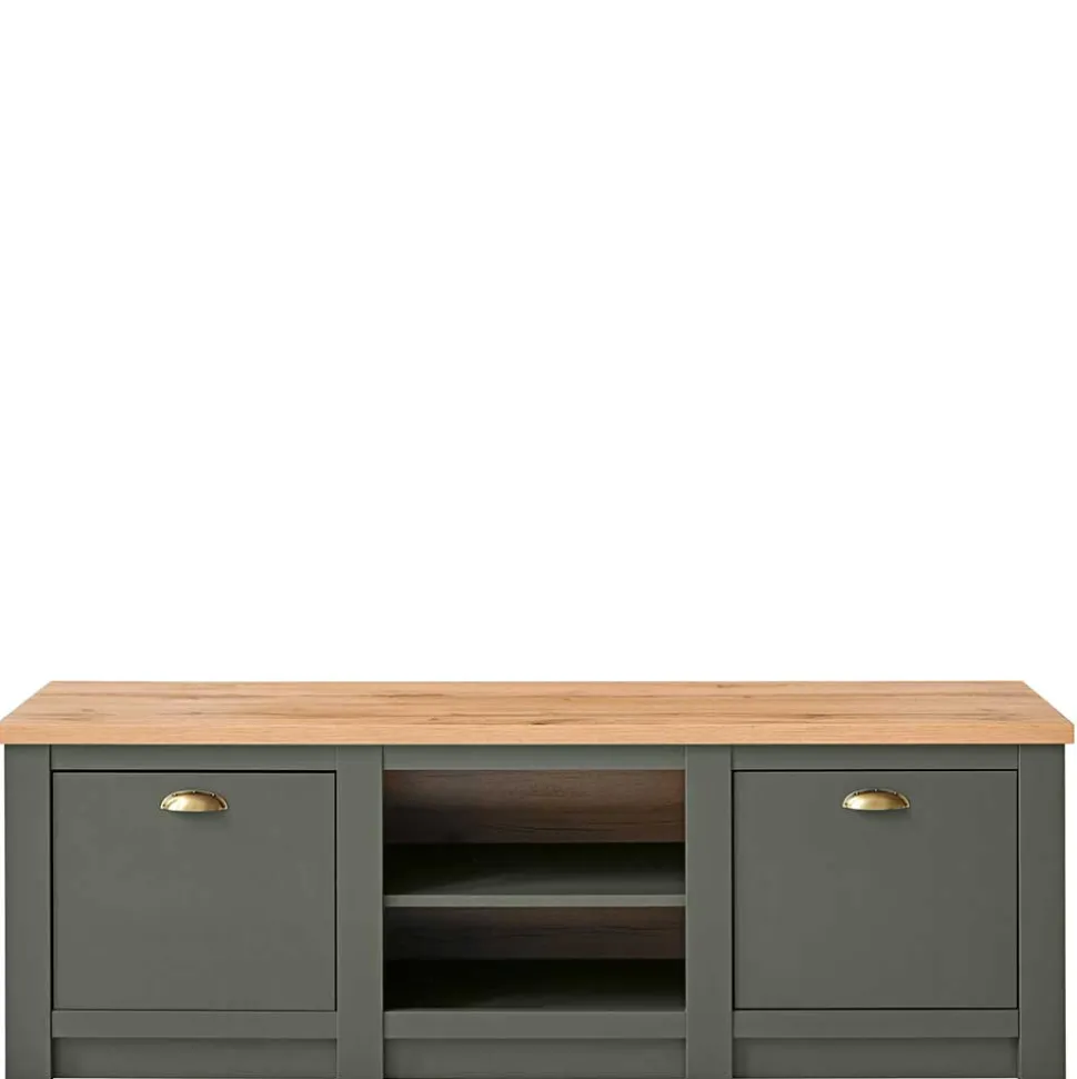 152x51x45 Landhaus TV Board in Graugrün - Eylan