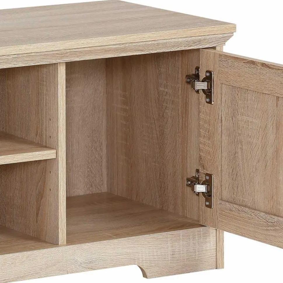 120x45x40 Landhaus TV Element in Eiche Holzdekor - Rienva