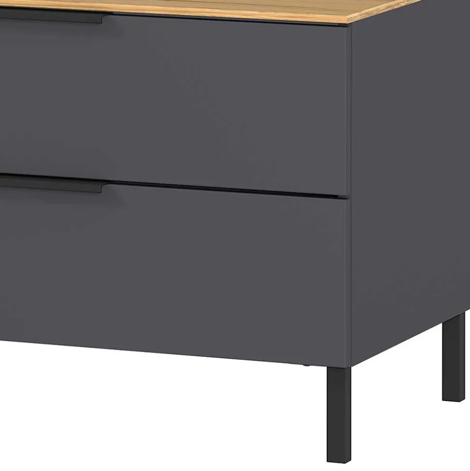 16x47x47 Lowboard mit zwei Schubladen & Klappe - Lurys I