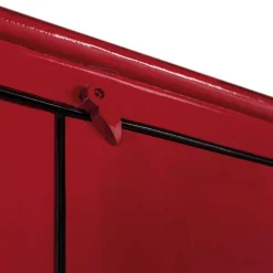 60x180x35 Massivholz Schrank in Rot lackiert - Iscian