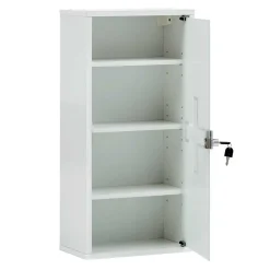 34x72x20 Medizinschrank mit Glastür abschließbar - Spanola