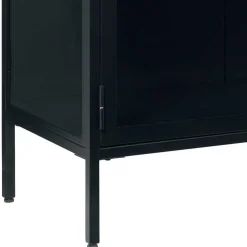 170x85x40 Metall Sideboard mit vier Glastüren - Butoaie