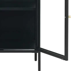 170x85x40 Metall Sideboard mit vier Glastüren - Butoaie