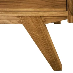 100x143x50 Mid Century Schrank mit Glas Türen - Hardus I