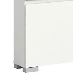 95x127x18 Midi Schuhschrank mit drei Klappen & Tür - Suad