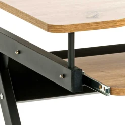 60x75x49 Mobiler Computertisch in Eiche Optik - Matanzas