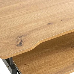 60x75x49 Mobiler Computertisch in Eiche Optik - Matanzas