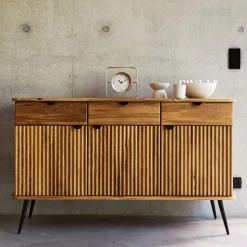 144x87x46 Moderne Anrichte aus Massivholz & Stahl - Casarius