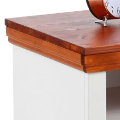 52x40x37 Nachtkommode in Weiß & Kirschbaum - Vendirai